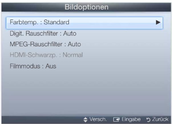 SAMSUNG LE40D503F7W - Bildoptionen - 5