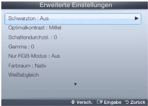 SAMSUNG LE40D503F7W - Erweiterte Einstellungen - 1