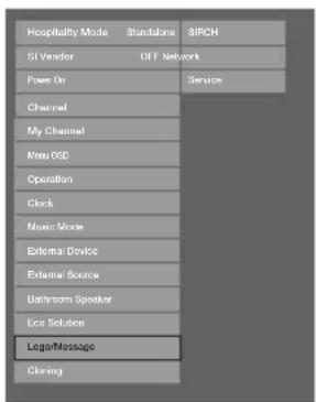 SAMSUNG HG40EA590LS - Konfigurieren der Daten für die Hoteloption - 3