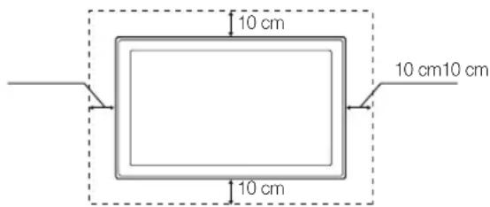 SAMSUNG HG40EC890XB - Absichern des Aufstellbereichs - 2