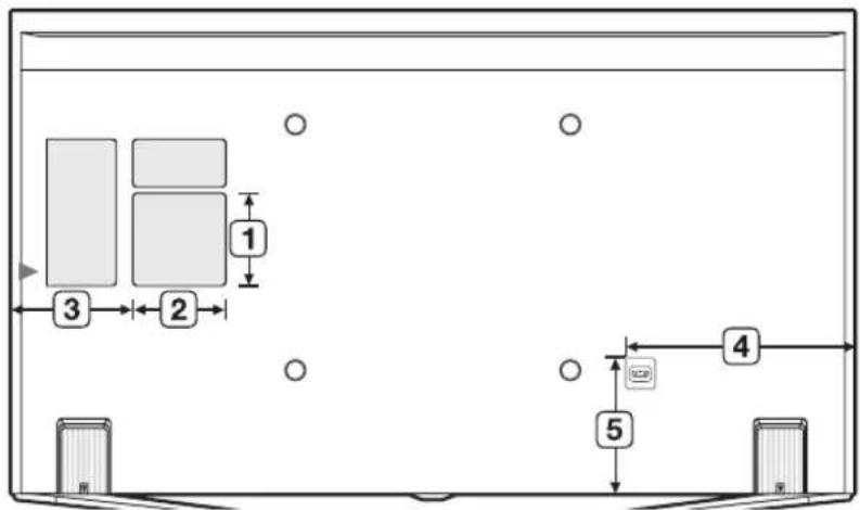 SAMSUNG HG40EC890XB - Abmessungen - 2