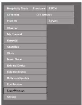 SAMSUNG HG46EA590LS - Konfigurieren der Daten für die Hoteloption - 3