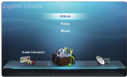 SAMSUNG PS51D450A2W - □ Verwenden der Funktion „Eigene Inhalte“ - 1