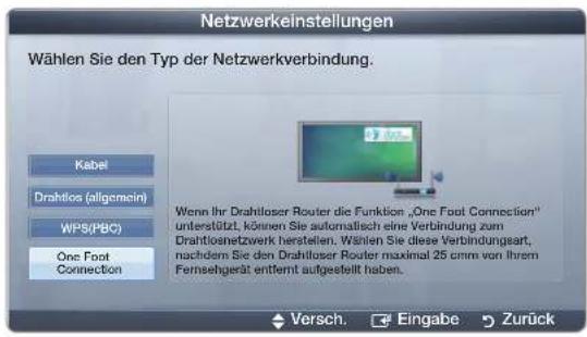 SAMSUNG PS51D450A2W - So konfigurieren Sie mit „One Foot Connection“ - 1