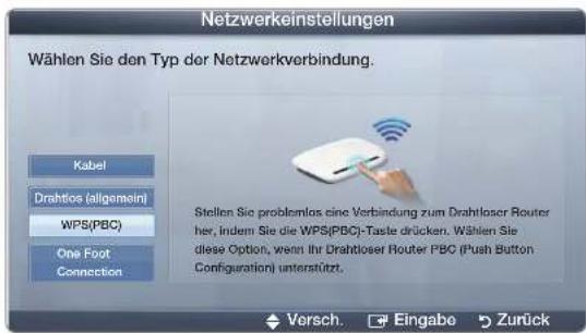 SAMSUNG PS51D450A2W - So konfigurieren Sie mit WPS(PBC) - 1