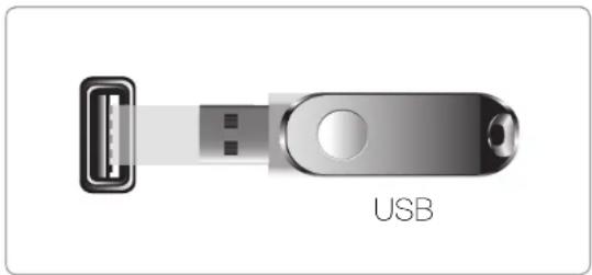 SAMSUNG PS51D450A2W - Anschließen eines USB-Geräts - 1