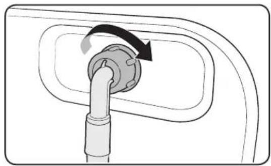 SAMSUNG WD70TA049BE - Raccordement à un robinet d'eau fileté - 2