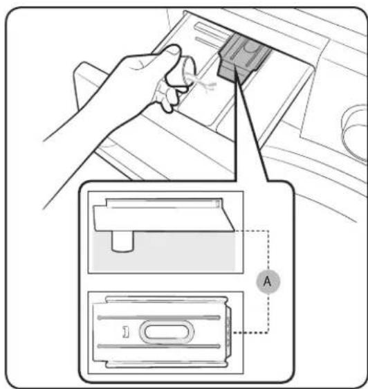 SAMSUNG WD70TA049BE - Verser la lessive dans le tiroir à lessive - 2