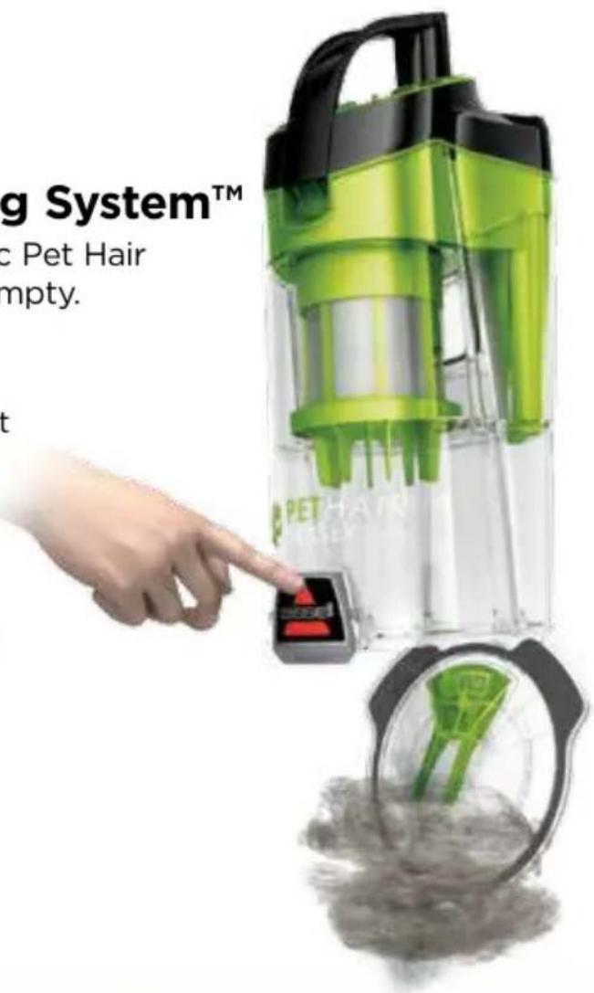 BISSELL Pet Hair Eraser 1650 - Cyclonic Pet Hair Spooling System™ - 1