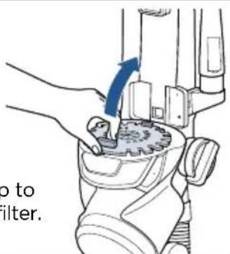 BISSELL Pet Hair Eraser 1650 - Cleaning & Replacing Bottom Post-Motor Filter - 5