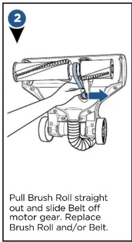 BISSELL Pet Hair Eraser Turbo Plus 2281 - Replace Brush and Belt - 3