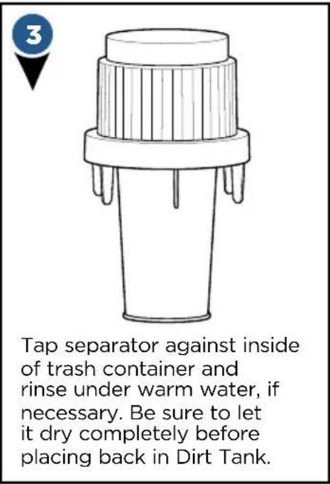 BISSELL Pet Hair Eraser Turbo Plus 2281 - Clean Inner Cyclone Separator - 3
