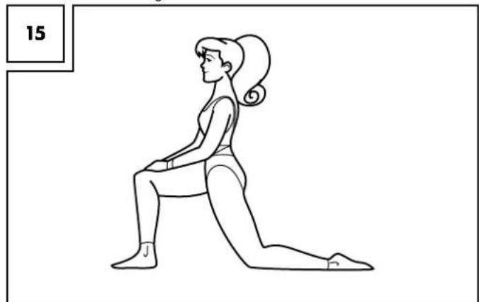 CRIVIT IAN 74884 - Stretching the hip flexor muscle (Fig. 15) - 1