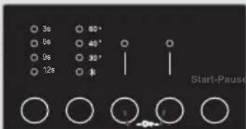 3s 6s 9s 12s 60° 45° 30° Start-Pause