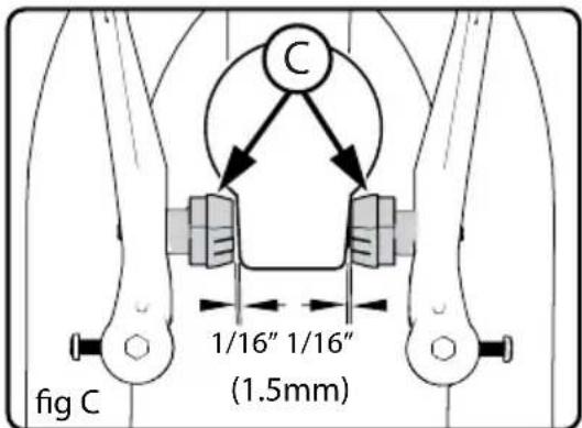 Huffy 24" Nighthawk Boys Mountain Bike - Linear Pull Brake System Adjustment - continued - 2