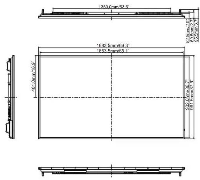 IIYAMA Prolite LH6542UHS - SPECIFICATIONS : ProLite LH8642UHS-B3 - 3