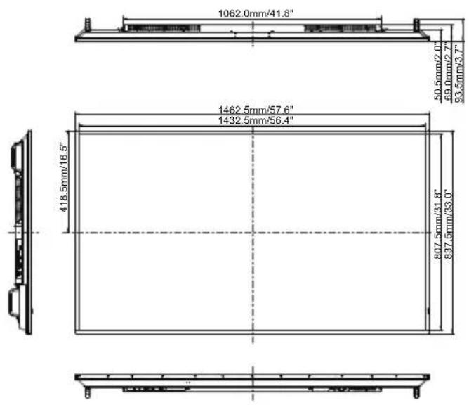 IIYAMA Prolite LH6542UHS - SPECIFICATIONS : ProLite LH8642UHS-B3 - 1