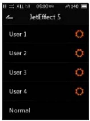 COWON Plenue D2 - Jeteffect 5-Einstellungen - 1