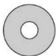 STIGA Baja Table Tennis Table T8562 - Flat Washer (12 pieces) - 1