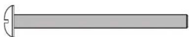 STIGA Baja Table Tennis Table T8562 - 10-24 X 3/4 Thumb Screw (4 pieces) - 1