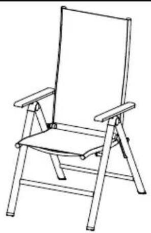 FLORABEST IAN 106582 - ALUMINIUM FOLDING CHAIR - 1