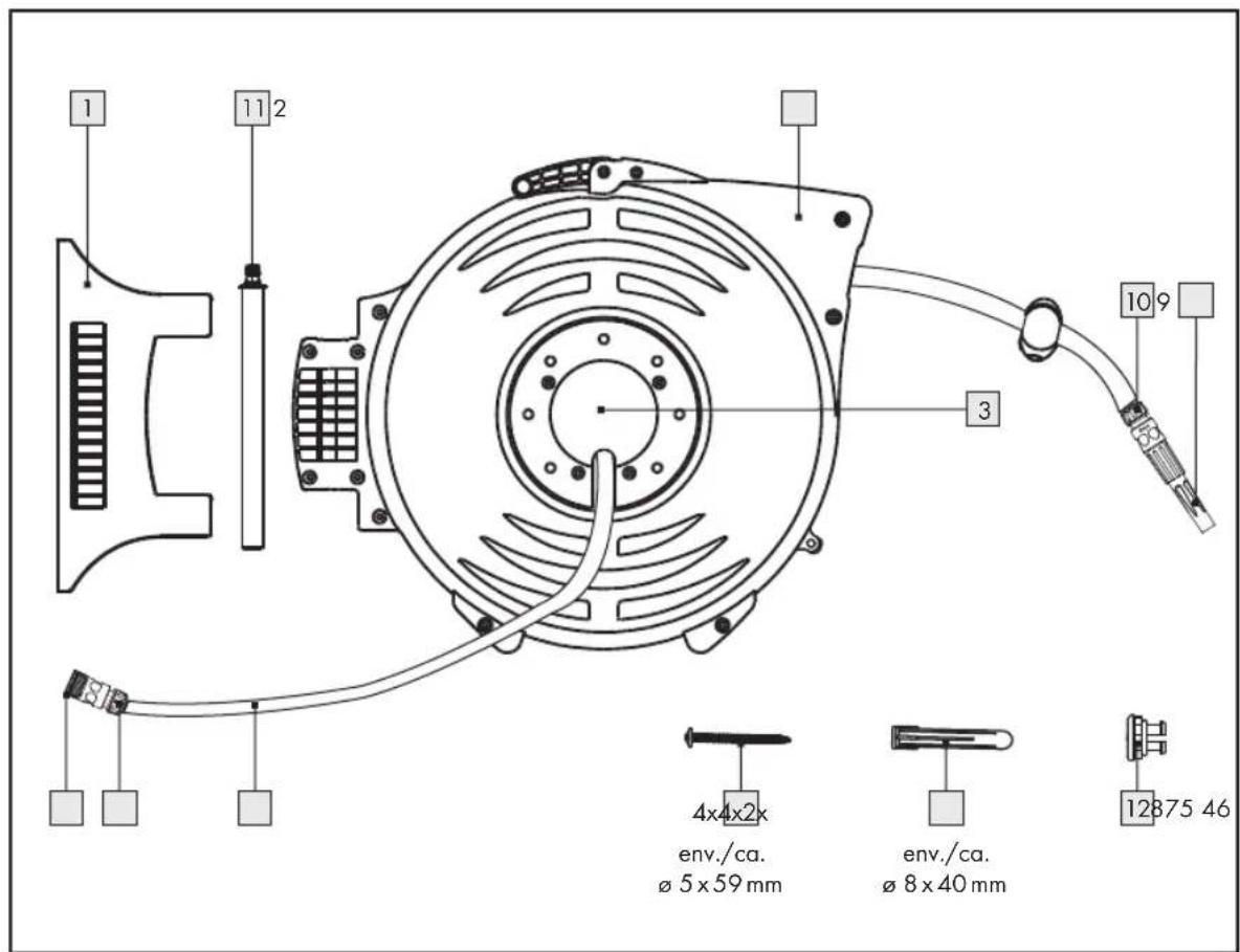 1 11 2 3 10 9 4x4x2x env./ca. ø 5 x 59 mm env./ca. ø 8 x 40 mm 12875 46
