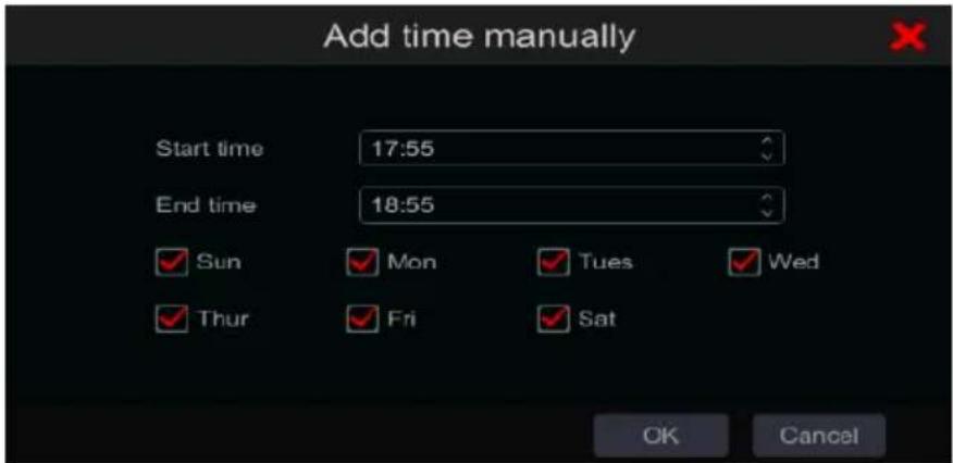 Provision-ISR SH-16200A5-5L(MM) - ➢ Set Multi-Day Schedule - 1