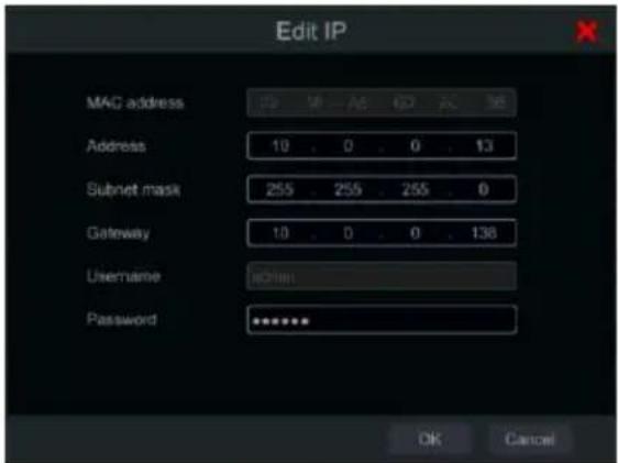 Provision-ISR SH-16200A5-5L(MM) - Editing IP Address of Specific Camera - 1