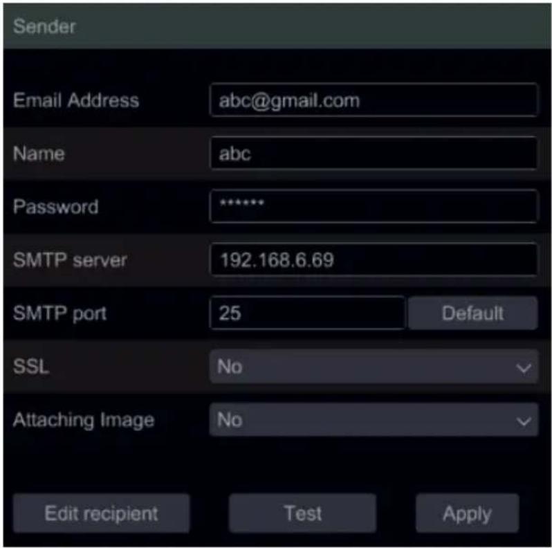 Provision-ISR SH-16200A5-5L(MM) - E-mail Configuration - 1
