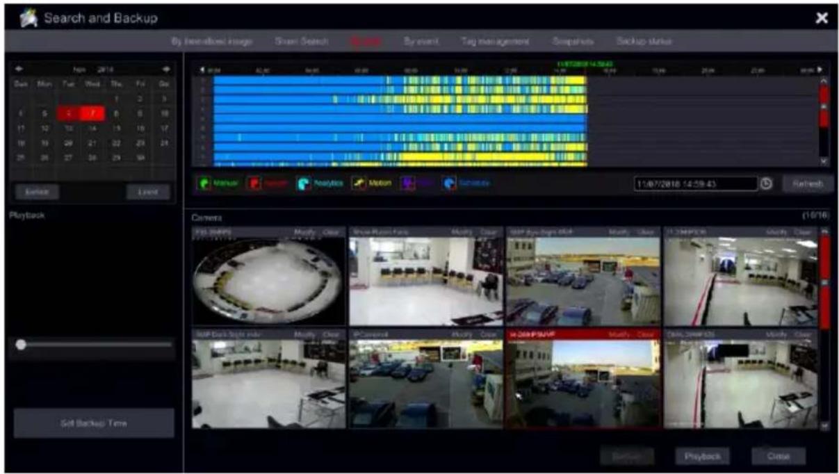 Provision-ISR SH-16200A5-5L(MM) - Search, Playback & Backup by Time: - 1