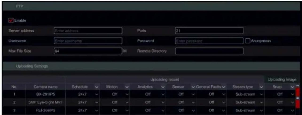 Provision-ISR SH-16200A5-5L(MM) - FTP Configuration - 1