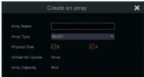 Provision-ISR SH-16200A5-5L(MM) - Creating an array: - 1