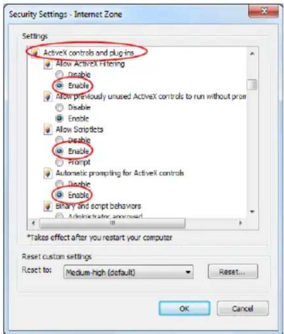 Provision-ISR SH-16200A5-5L(MM) - Q10. ActiveX control cannot be downloaded. - 3