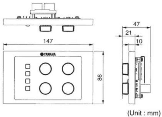 147 YAMAHA 86 47 21 10 (Unit : mm)