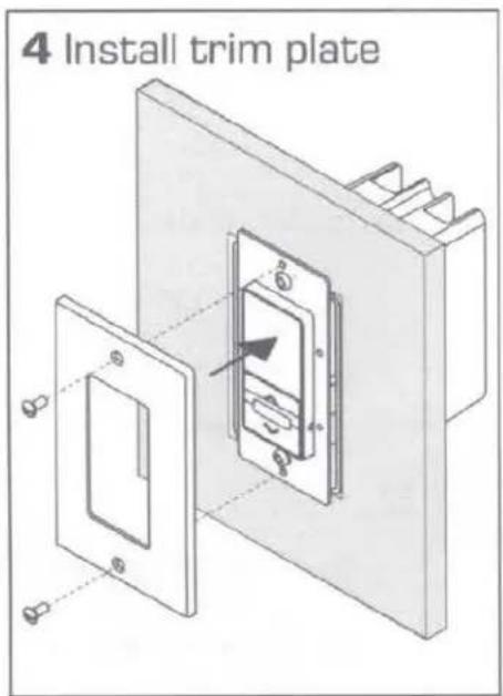 4 Install trim plate