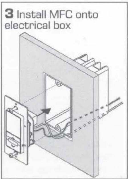 3 Install MFC onto electrical box