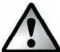 Warning symbol image with exclamation mark inside a triangle