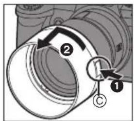 PANASONIC Lumix S-S85 - Installazione dell'obiettivo - 3