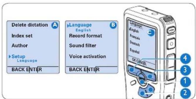 PHILIPS DVT2805 - Impostazione della lingua5.5.1 - 1
