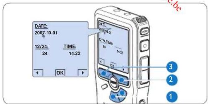PHILIPS DVT2805 - Ajuste de fecha y hora - 1