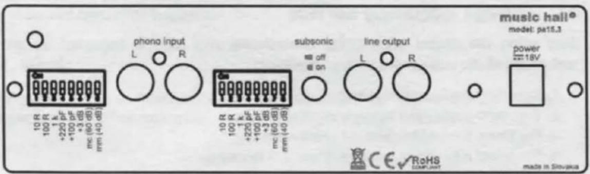 Music Hall PA15.3 - Connecting the Turntable - 1