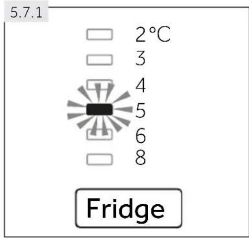 5.7.1 2°C 3 4 5 6 8 Fridge