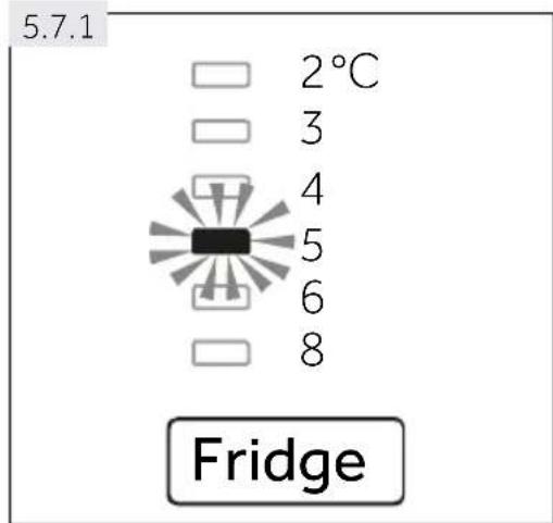 5.7.1 2°C 3 4 5 6 8 Fridge