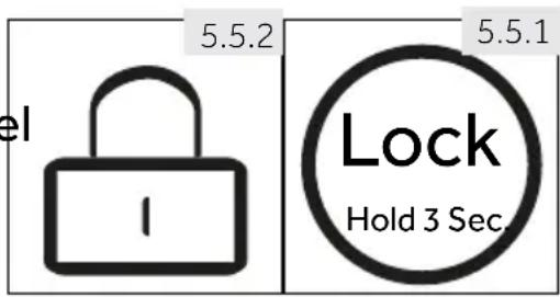 el 5.5.2 5.5.1 Lock Hold 3 Sec.