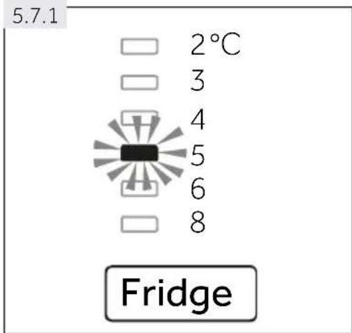 5.7.1 2°C 3 4 5 6 8 Fridge