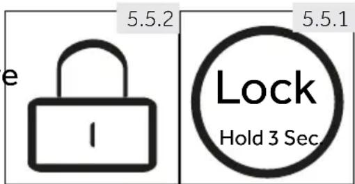 e 5.5.2 Lock Hold 3 Sec 5.5.1