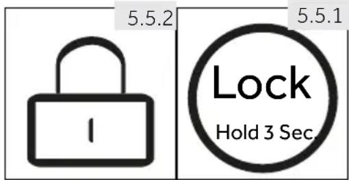 5.5.2 5.5.1 Lock Hold 3 Sec.