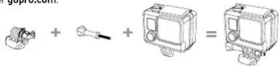 GOPRO HERO+ - BEFESTIGUNG DER KAMERA AN HALTERUNGEN - 1