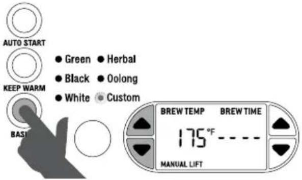 BREVILLE the Tea Maker BTM800XL - Para personalizar el tiempo de la preparación: - 1
