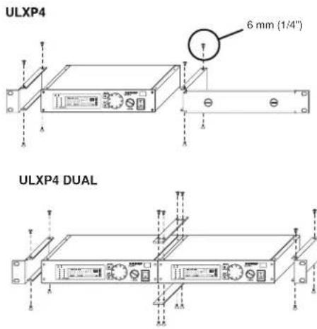 SHURE ULX1 - Rack Installation - 1